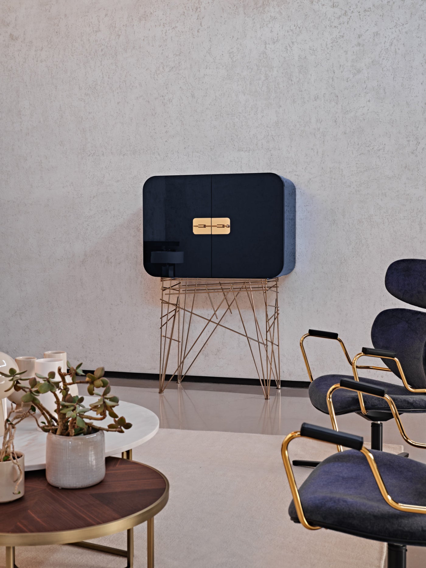 Mai Tai Liquor Bar Cabinet | Luxury Living | Black Tie