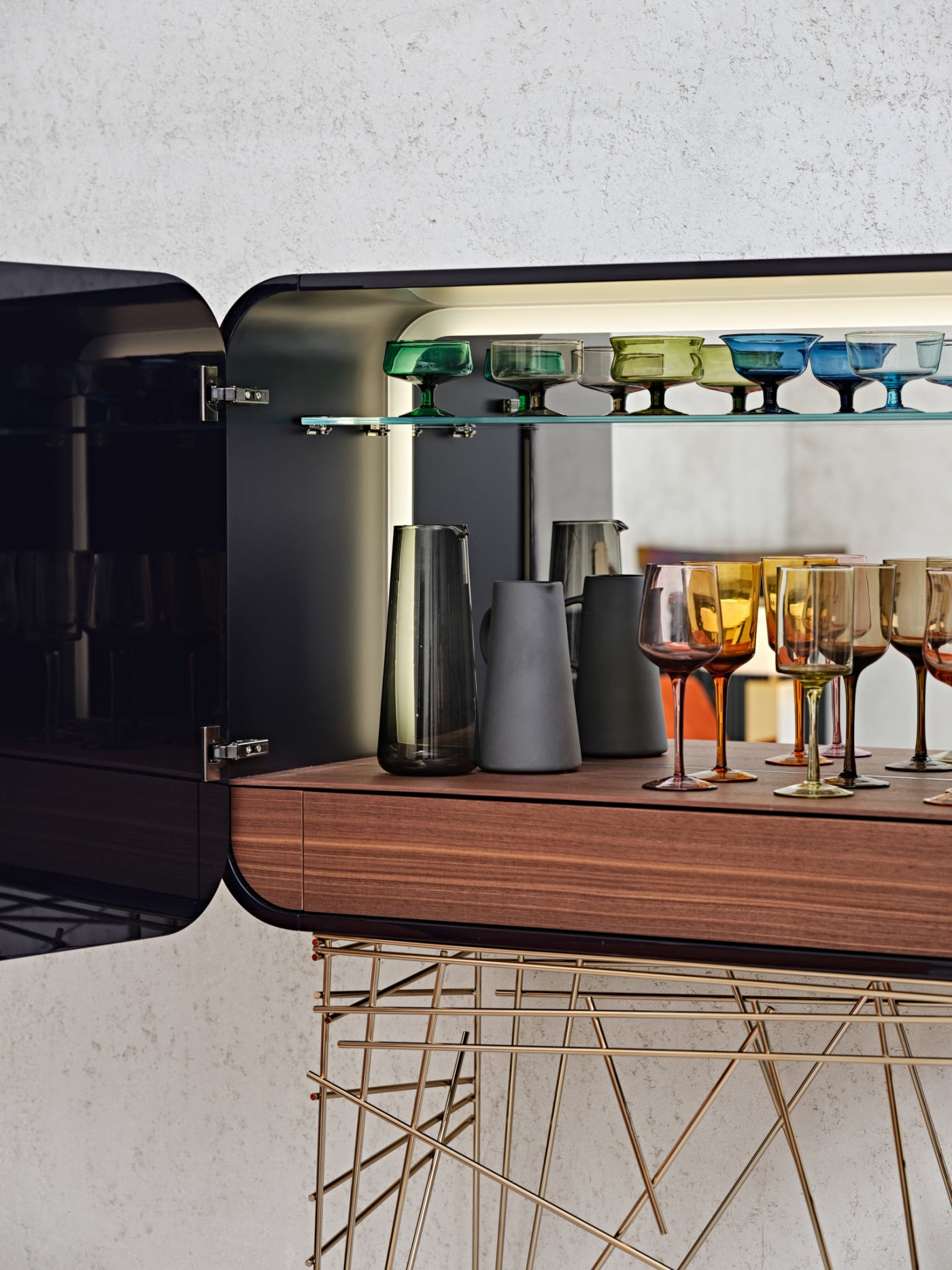 Mai Tai Liquor Bar Cabinet | Luxury Living | Black Tie