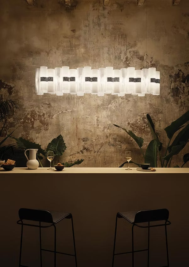 La Lollo Linear Suspension Lamp | Slamp Sculptural Design Lighting