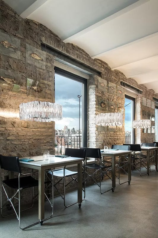 Accordeon Round Suspension Lamp | Slamp Sculptural Design Lighting