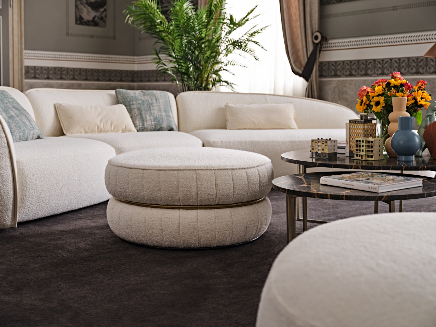 Lillo Pouf | Designed by Pier Luigi Frighetto | Black Tie