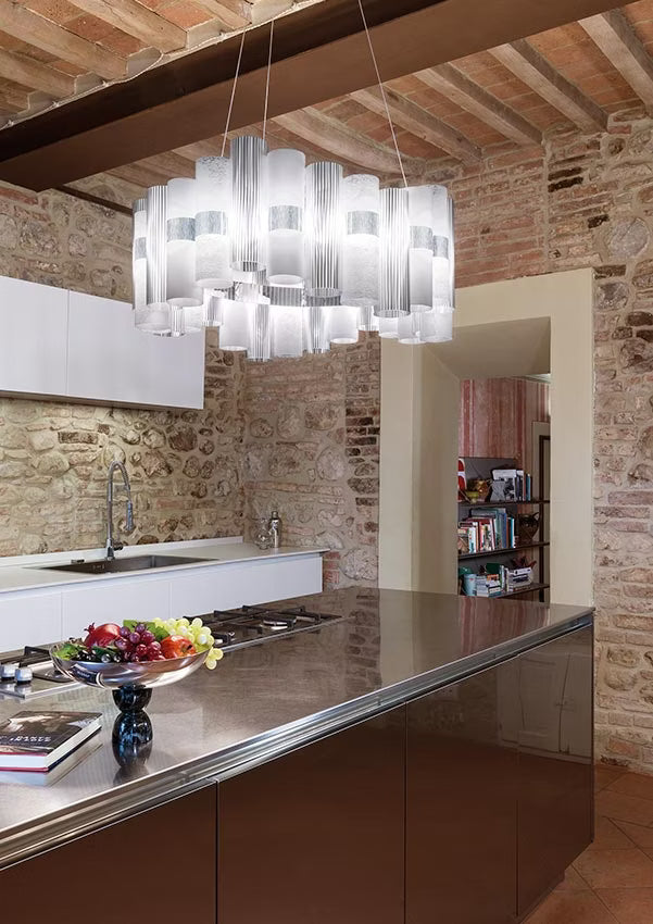 La Lollo Linear Suspension Lamp | Slamp Sculptural Design Lighting
