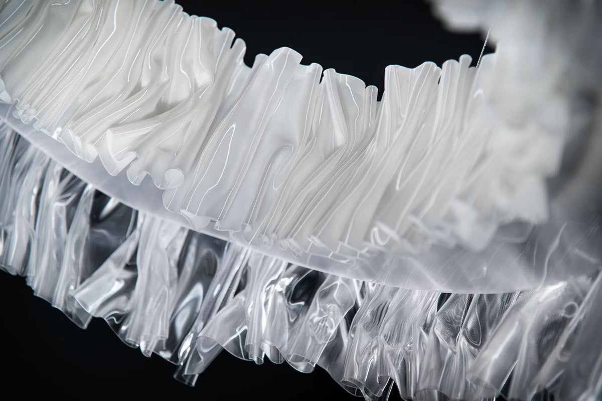 Accordeon Round Suspension Lamp | Slamp Sculptural Design Lighting