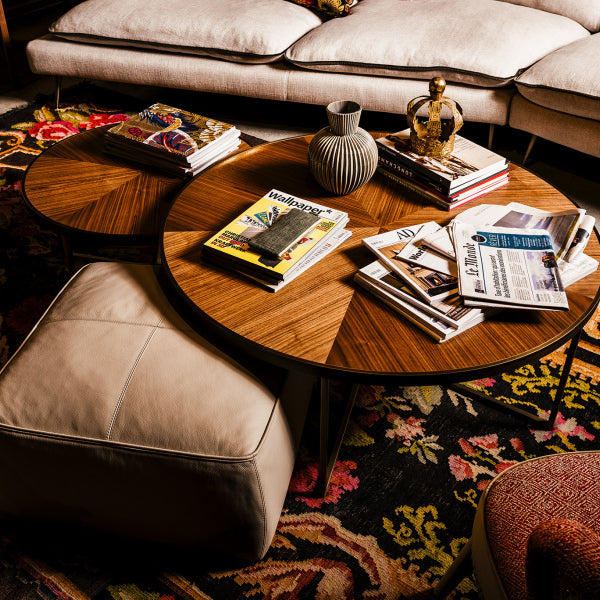 Samuel Round Coffee Table | Luxury Living | Black Tie