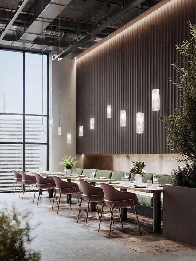 Accordeon Vertical Suspension Lamp | Slamp Sculptural Design Lighting