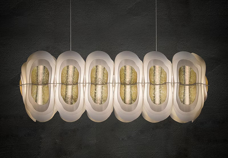 Fiordlys Linear Suspension Lamp | Slamp Sculptural Design Lighting