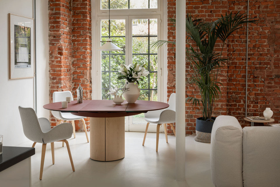 Sesamo Extendible Round Dining Table  | Midj Contemporary Design