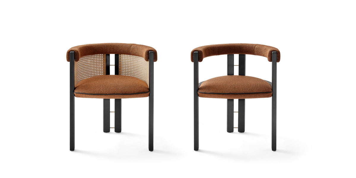 Kumiko Chair with Armrests | Luxury Living | Black Tie