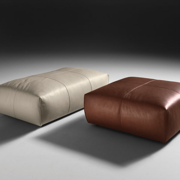 Cubo Rectangular Pouf | Luxury Living | Black Tie