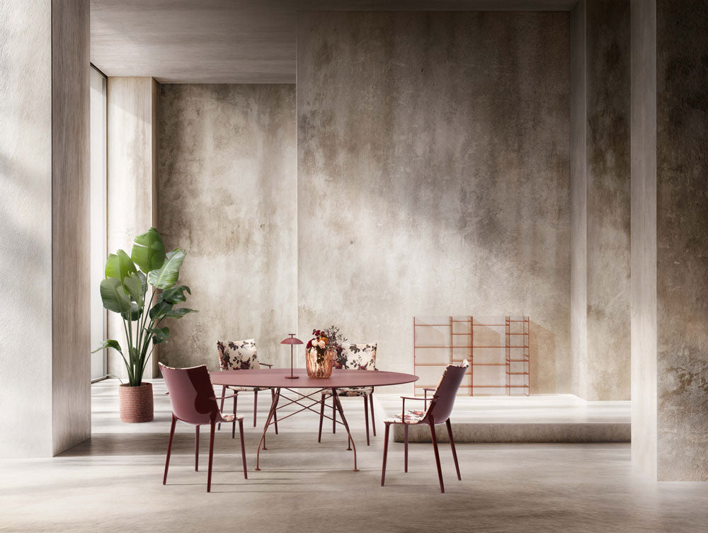 H H H Stackable Dining Chair with Armrests Kartell