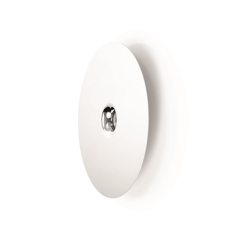White round smoke detector