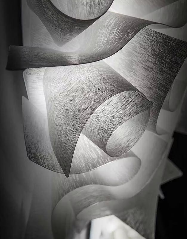 Veli Couture Ceiling Wall Lamp | Slamp Sculptural Design Lighting