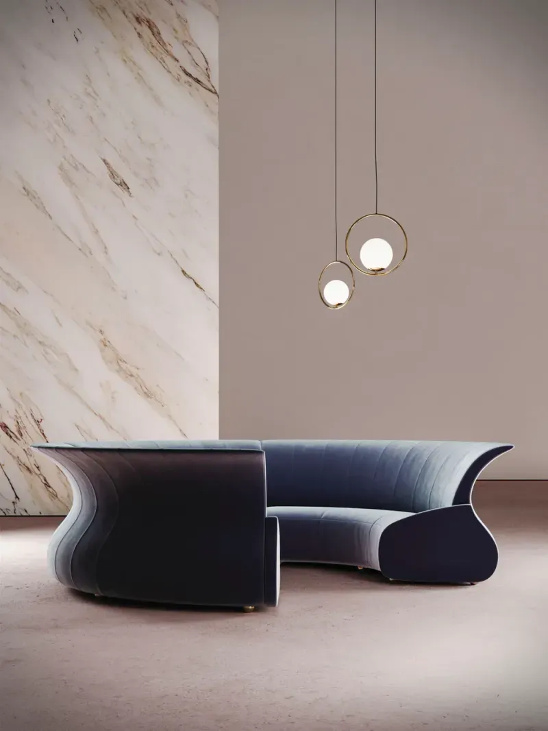 Eclispe Curved Modular Sofa 001 | Luxury Living Desforma