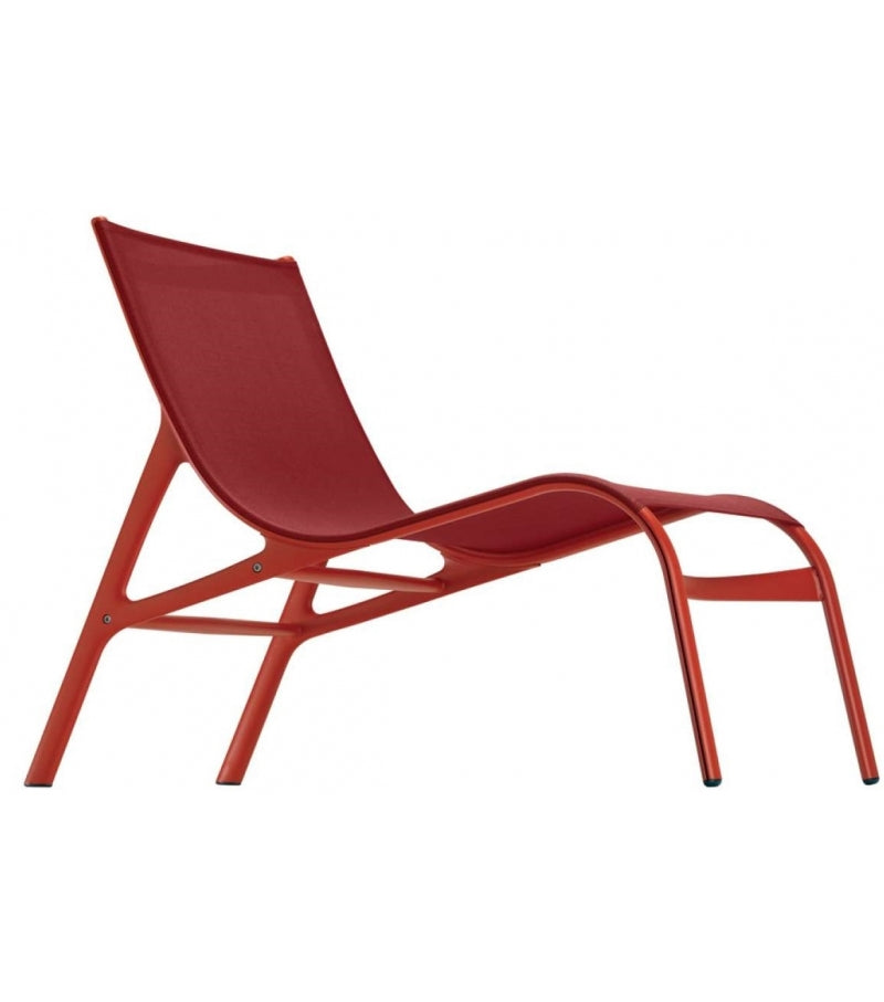 Red lounge chair