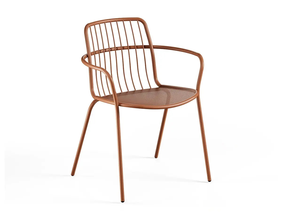 Alisea Outdoor Dining Chair with Armrests | Luxury Outdoor | EMU