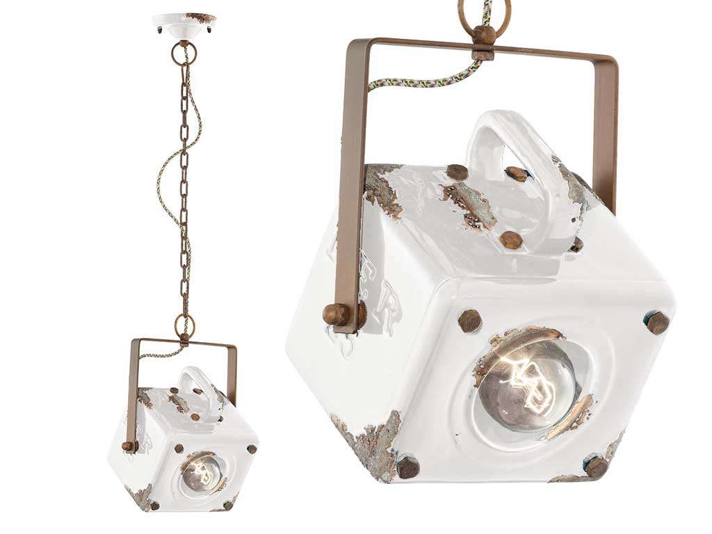 Industrial C1652 Pendant Lamp | Ferroluce Ceramic Lighting