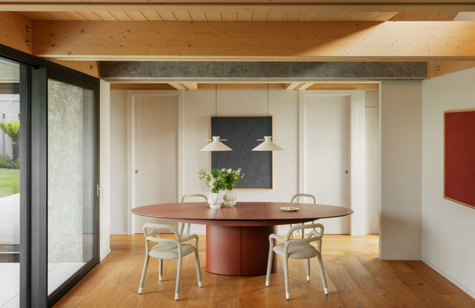 Sesamo Extendible Elliptic Dining Table | Midj Contemporary Design