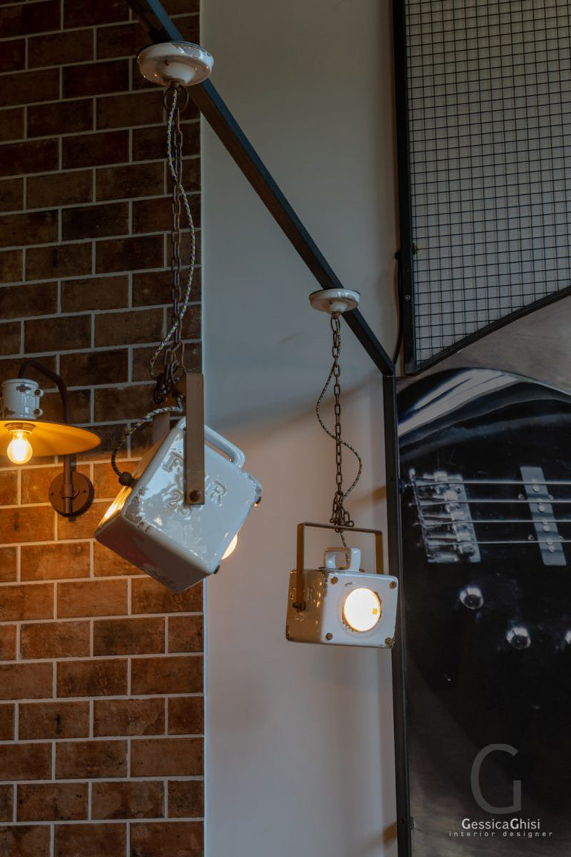 Industrial C1652 Pendant Lamp | Ferroluce Ceramic Lighting