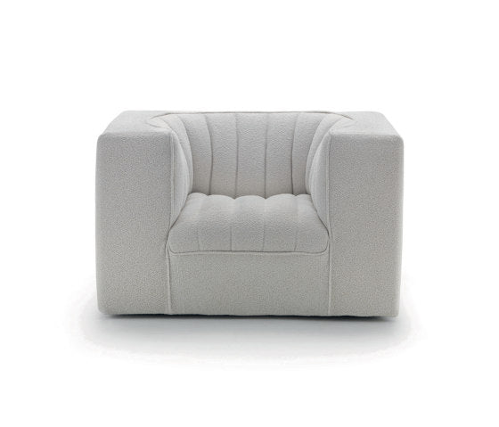 Gray Upholstered Armchair Modern