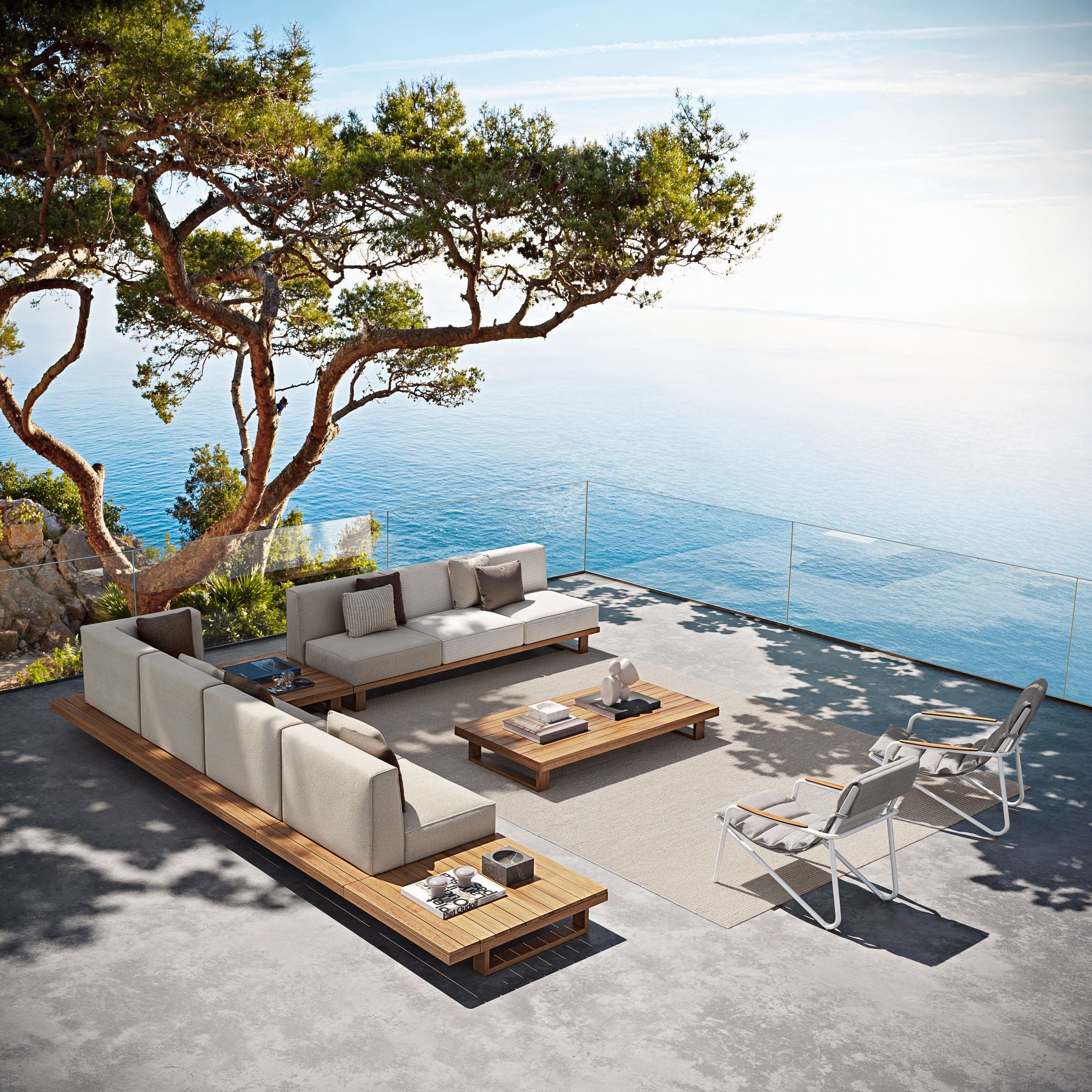 Atmosphera 9.ZERO Outdoor Modular Sofa |  Modern Luxury Garden Furniture
