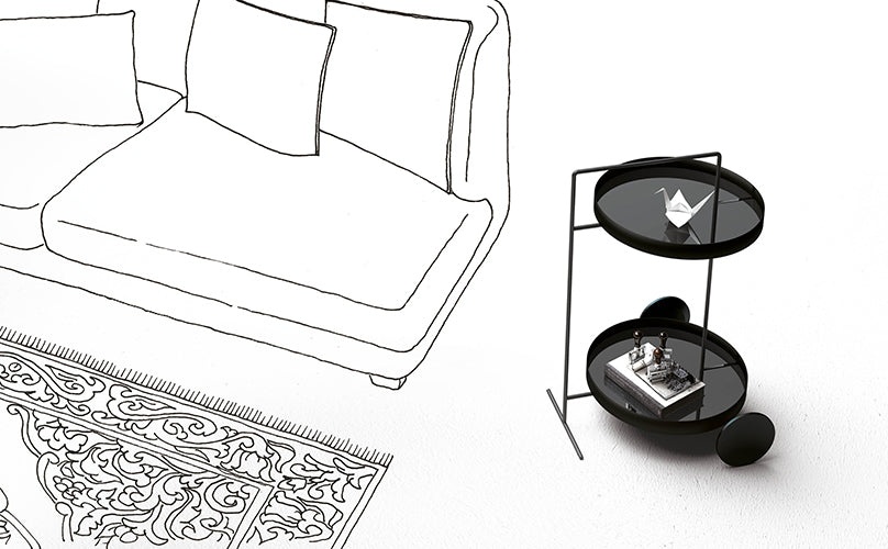 Atollo Service Trolley | Minottiitalia Boutique Italian Furniture