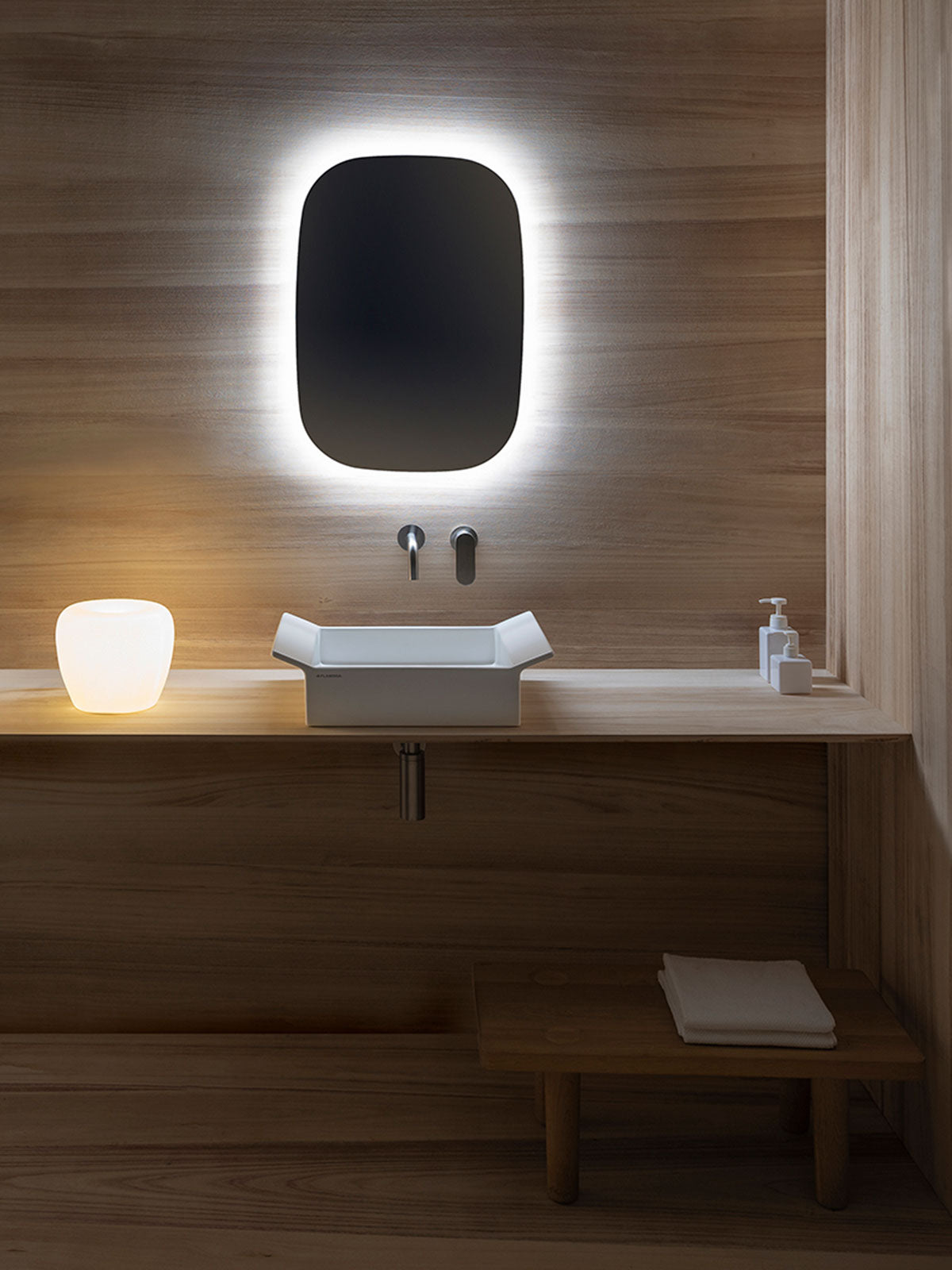 Box Countertop Washbasin Ceramica Flaminia