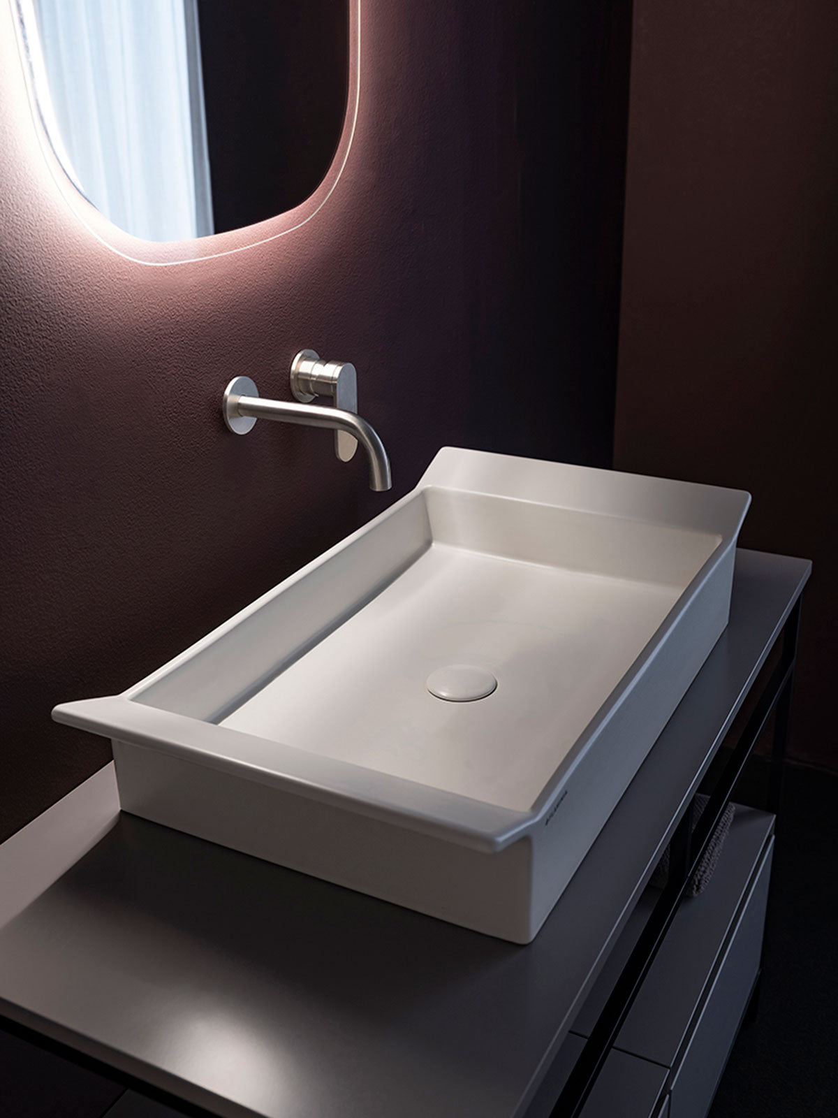 Box Countertop Washbasin Ceramica Flaminia