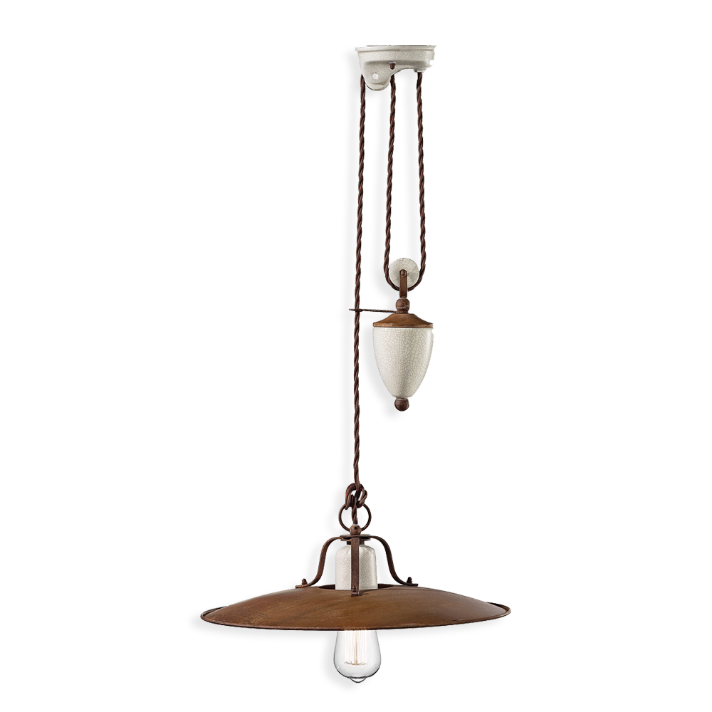 Grunge C1436 Adjustable Pendant Lamp | Ferroluce Ceramic Lighting