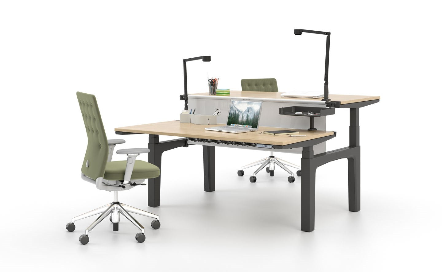 Vitra CDS Workstation Desk by Antonio Citterio | Modular Multi-User Office Desk System
