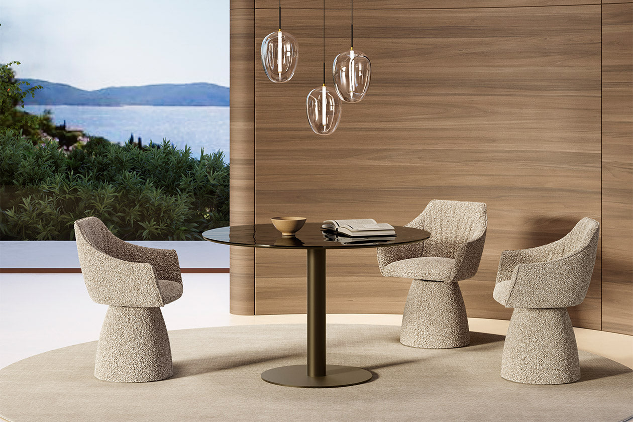 Cilindro Bistro Round Table | Eforma Luxury Italian Design