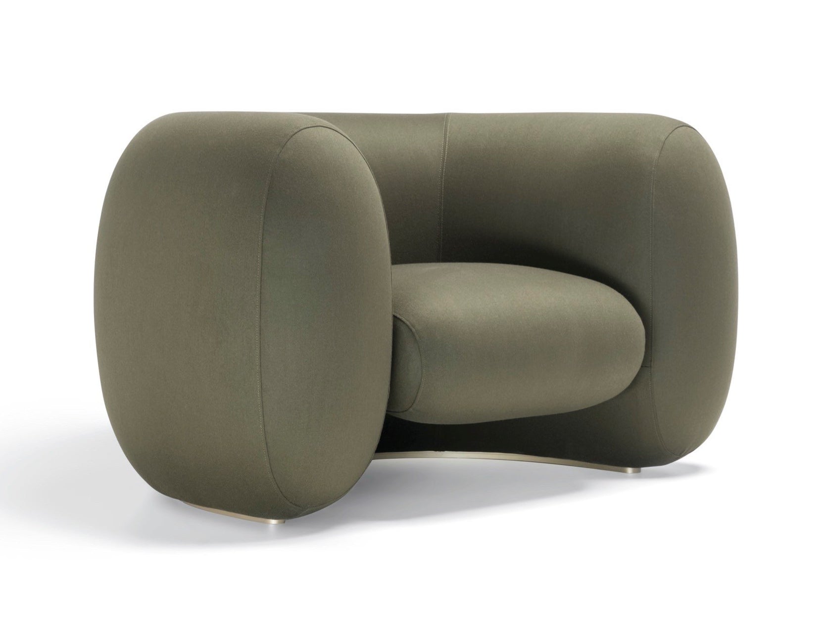 CINNAMON Armchair by Naoto Fukasawa | Upholstered Lounge Chair