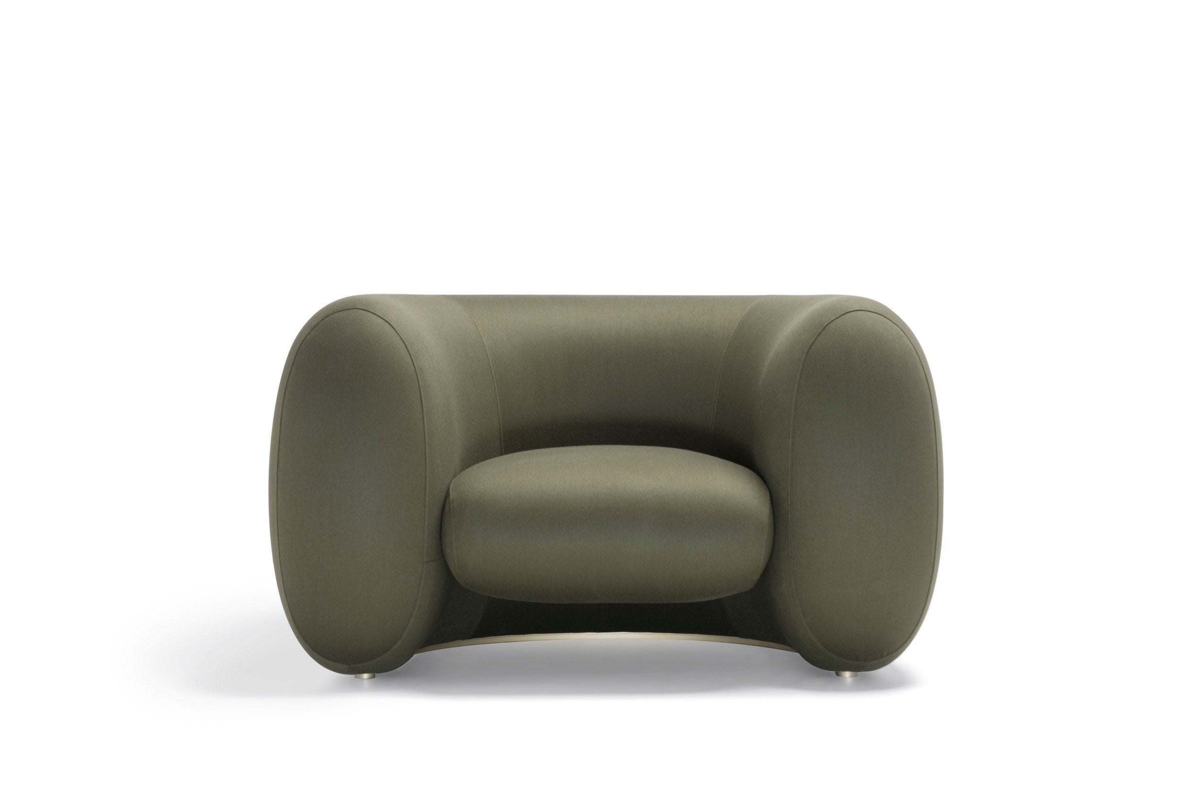 CINNAMON Armchair by Naoto Fukasawa | Upholstered Lounge Chair