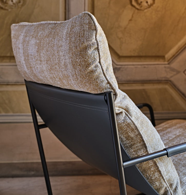 Clizia Sled Lounge Armchair | Luxury Furniture | Black Tie