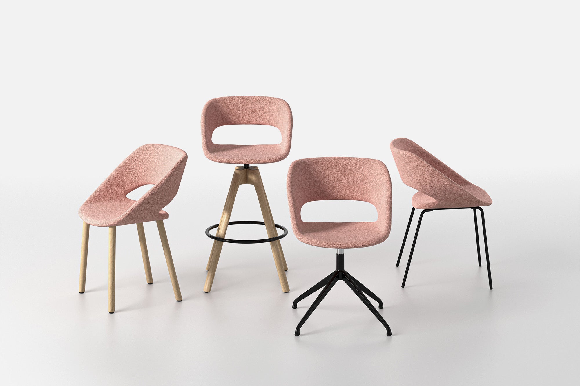 Kabira Fabric 4L Dining Chair Contemporary Furniture | Arrmet