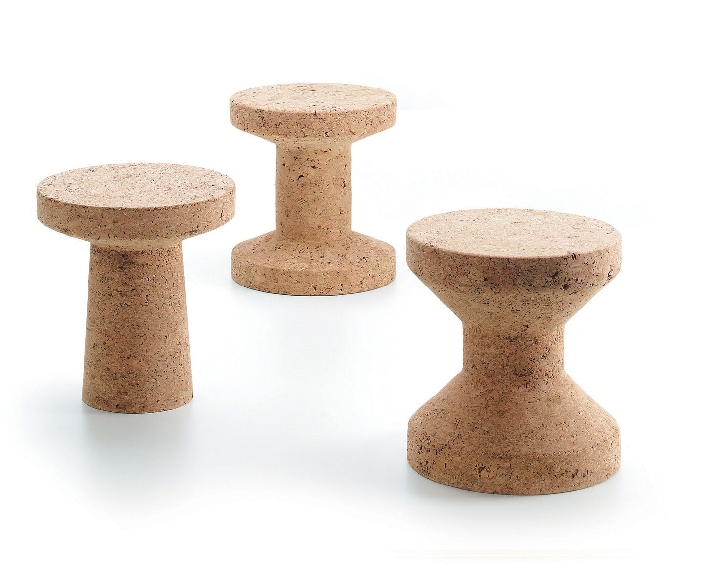 Vitra Cork Family Stool & Side Table | Designed by Jasper Morrison