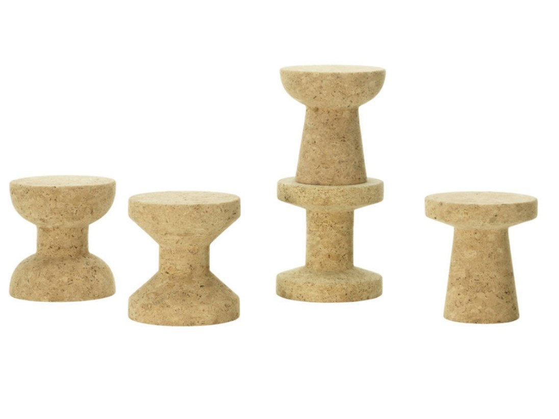 Vitra Cork Family Stool & Side Table | Designed by Jasper Morrison