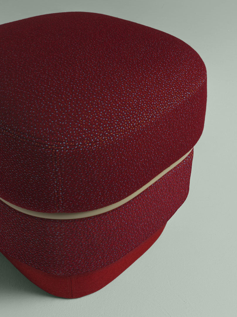 Chemise Round Pouf | Luxury Furniture | MyHome Collection