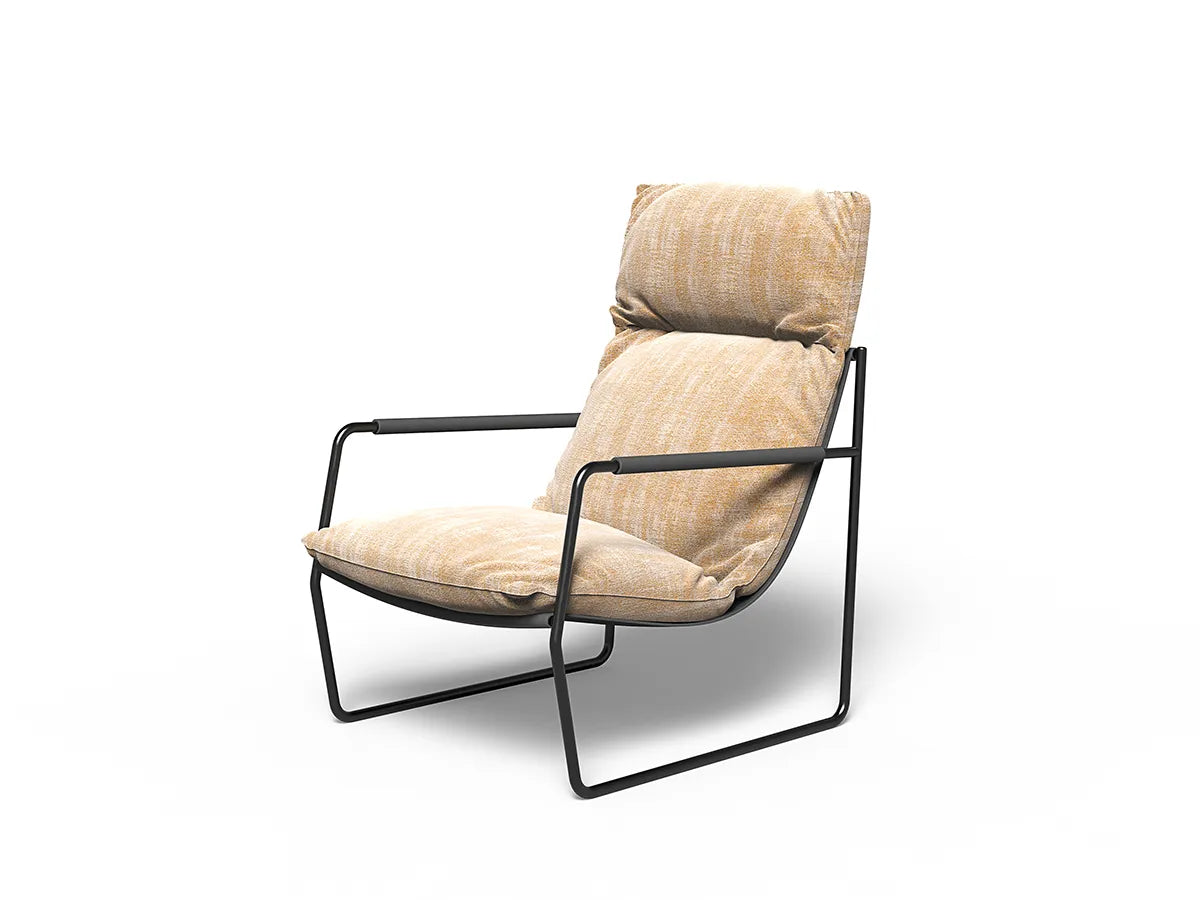 Clizia Sled Lounge Armchair | Luxury Furniture | Black Tie