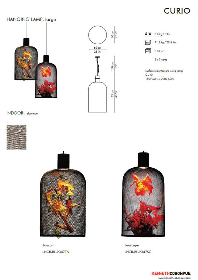 Curio Art Pendant Lamp | Kenneth Cobonpue