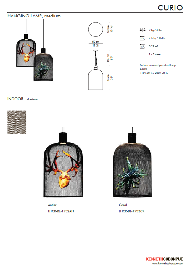 Curio Art Pendant Lamp | Kenneth Cobonpue