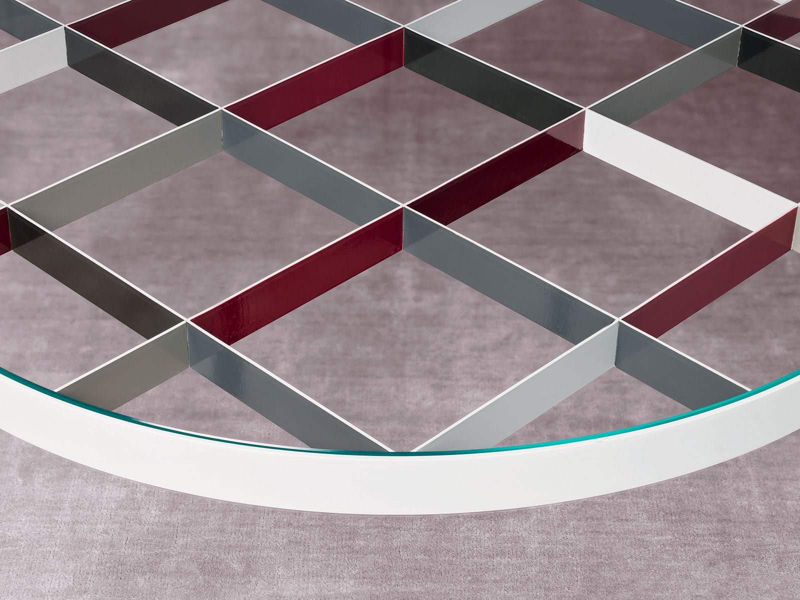 D.555.1 Coffee Table by Gio Ponti | Round Glass Designer Table