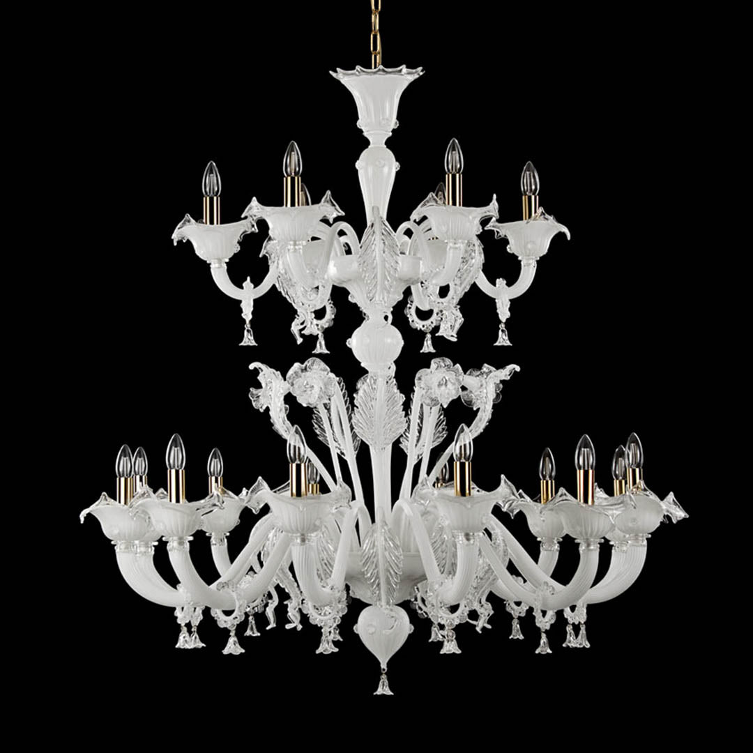 Bovary Chandelier 12+6 Lights | Multiforme Italian decorative lighting