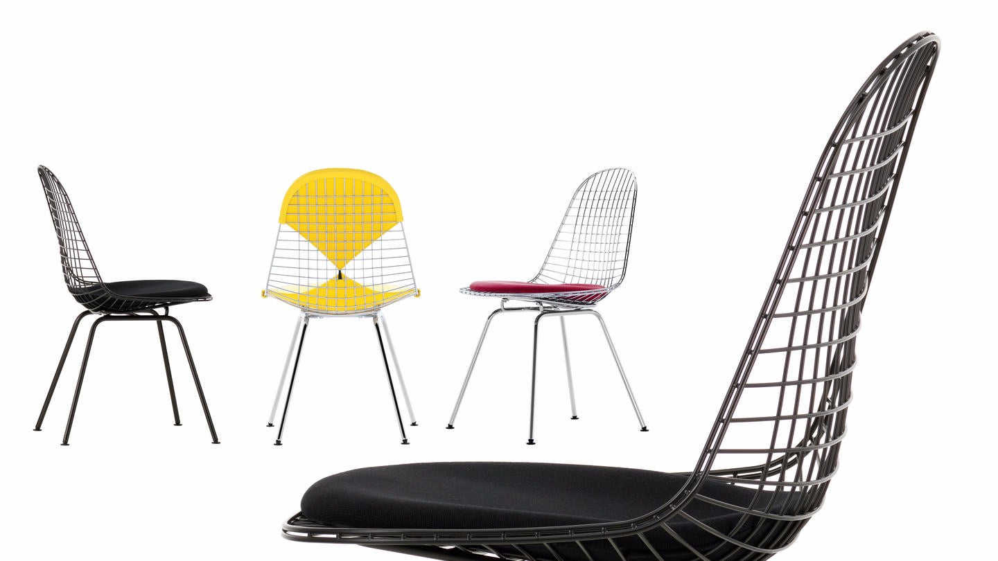 DKX Chair by Charles & Ray Eames | Iconic Wire Chair with X-Base