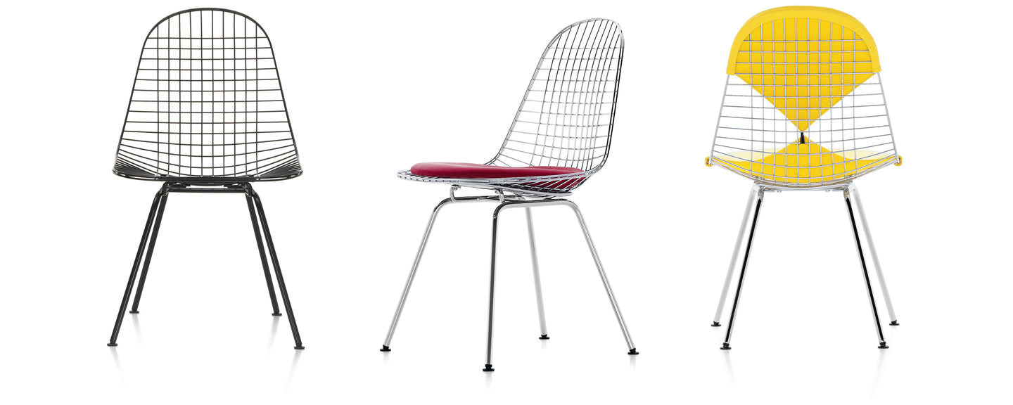 DKX Chair by Charles & Ray Eames | Iconic Wire Chair with X-Base
