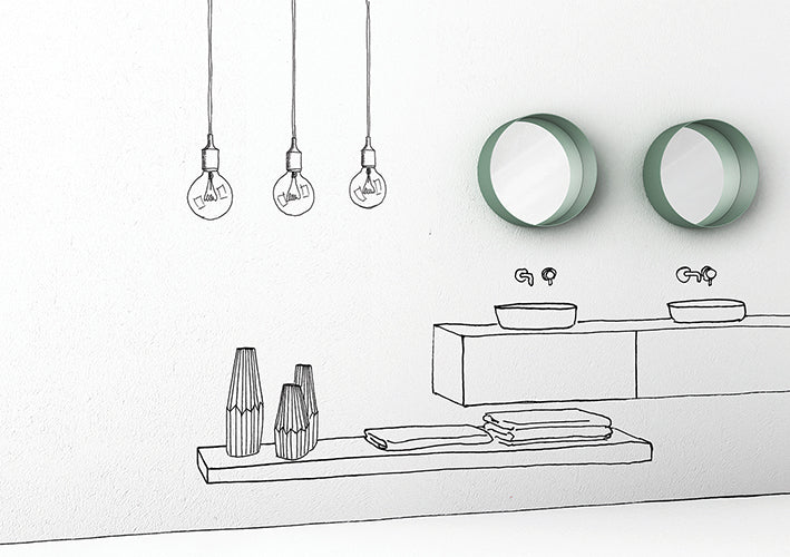 Dot Round Wall Mirror | Minottiitalia Boutique Italian Furniture