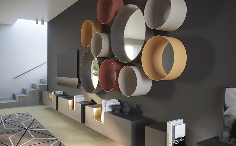 Dot Round Wall Mirror | Minottiitalia Boutique Italian Furniture
