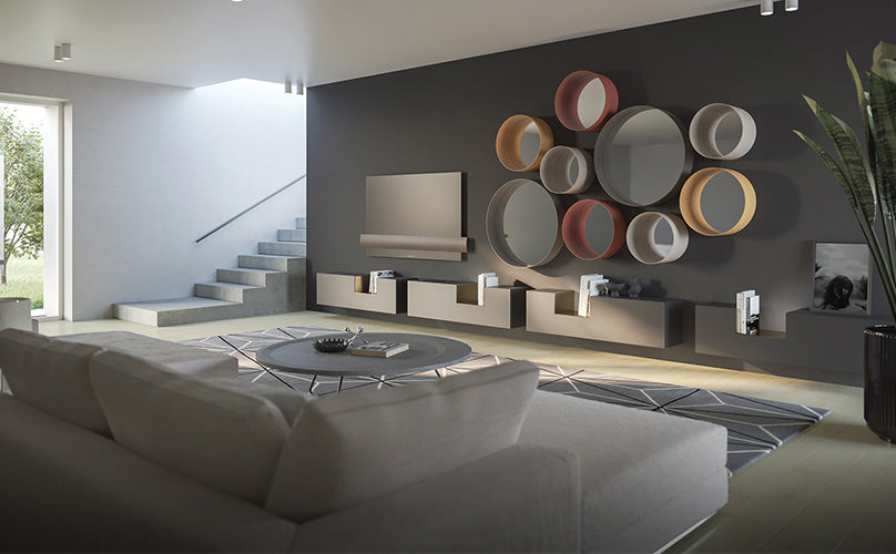 Dot Round Wall Mirror | Minottiitalia Boutique Italian Furniture