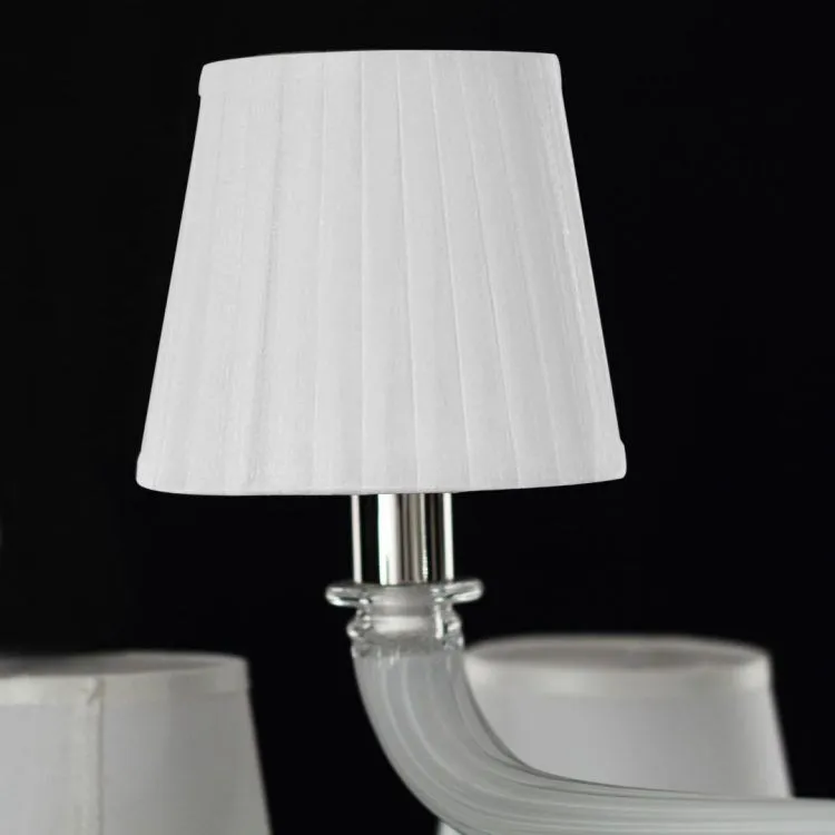 White pleated lampshade