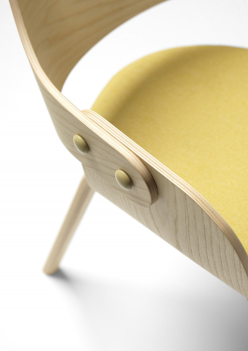 Showtime Nude Dining Chair Wood Legs | Design Furniture | BD Barcelona