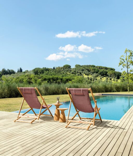 Dolcevita Folding Deckchair | Luxury Talenti Outdoor Living